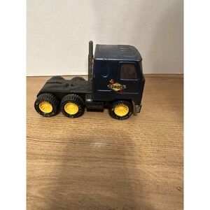 Vintage Sunoco Diecast Semi Truck Cab Toy Yellow Wheels Oil Gas Collectible
